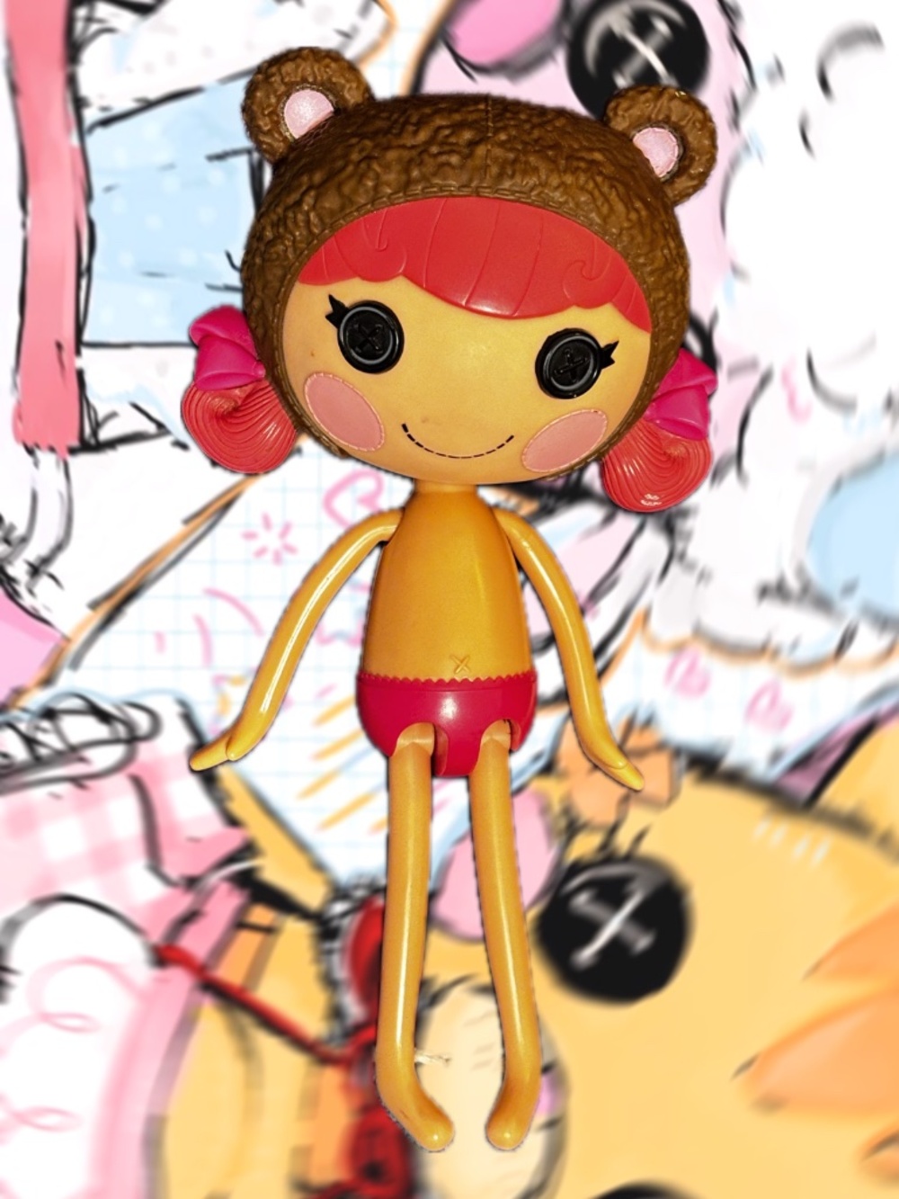 Lalaloopsy Teddy Bear Honey Pots Doll Full Size 12" MGA